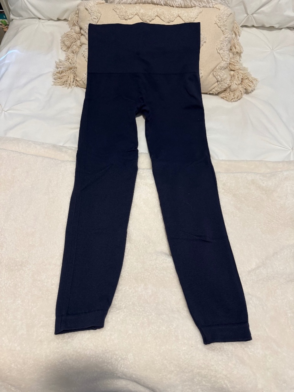 Spanx Look At Me Now High Waisted Seamless Leggings Navy Blue Medium